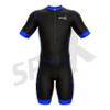 Sparx Men Triathlon Suit Short Sleeve Aero Tri Suit (Black/Blue, 2XL) view 3