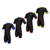 Sparx Men Triathlon Suit Short Sleeve Aero Tri Suit (Black/Green, Medium) view 1