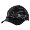 Bluelans Glitter Sequins Baseball Caps Snapback Hats Adjustable Fancy Dress Party Dance Hats for Unisex Mens Womens (Black) view 1