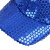 Bluelans Glitter Sequins Baseball Caps Snapback Hats Adjustable Fancy Dress Party Dance Hats for Unisex Mens Womens (Sapphire Blue) view 2
