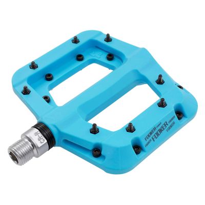 FOOKER MTB Pedals Mountain Bike Pedals 3 Bearing Non-Slip Lightweight Nylon Fiber Bicycle Platform Pedals for BMX MTB 9/16"