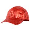 Bluelans Glitter Sequins Baseball Caps Snapback Hats Adjustable Fancy Dress Party Dance Hats for Unisex Mens Womens (Red) view 1