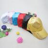 Bluelans Glitter Sequins Baseball Caps Snapback Hats Adjustable Fancy Dress Party Dance Hats for Unisex Mens Womens (Red) view 3