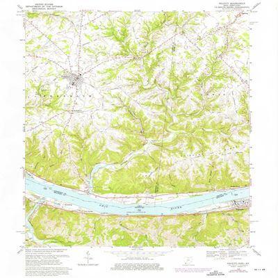 YellowMaps Felicity OH topo map, 1:24000 Scale, 7.5 X 7.5 Minute, Historical, 1968, Updated 1976, 26.9 x 22.1 in - Tyvek