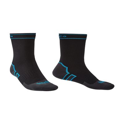 Bridgedale Standard Mens and Hiking-Socks, Black/Blue, Large