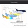 Runworld Polarized Sports Sunglasses UV400 Protection Cycling Glasses with 5 Interchangeable Lenses for Cycling, Baseball,Fishing, Ski Running,Golf (Blue) view 4