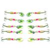 LENPABY 10pcs Spoons Fishing Kit/Trout Spinner Kit/5.7CM Spinnerbaits3.8G Spoon Bait for Perch view 4