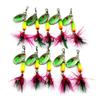 LENPABY 10pcs Spoons Fishing Kit/Trout Spinner Kit/6.3CM Spinnerbaits3.5G view 1
