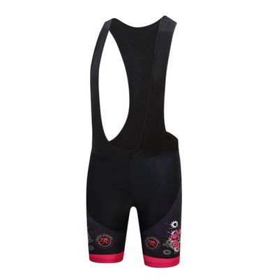 Cycling Bib Shorts Women Bike Bicycle Bib Short with 3D Gel Pad red L