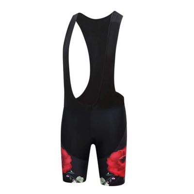 Cycling Bib Shorts Women Bike Bicycle Bib Short with 3D Gel Pad Flower S