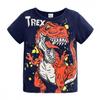 Moonker Baby Tees for 2-7 Years Old,Cute Children Kid Boys Cartoon Dinosaur Letter Print Tops T-Shirt (2-3 Years Old, Dark Blue) view 2