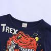 Moonker Baby Tees for 2-7 Years Old,Cute Children Kid Boys Cartoon Dinosaur Letter Print Tops T-Shirt (2-3 Years Old, Dark Blue) view 4