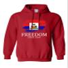 ALLNTRENDS Adult Hoodie Haiti Freedom Since 1804 Haitian Top Love Haiti Gift (XL, Red) view 1