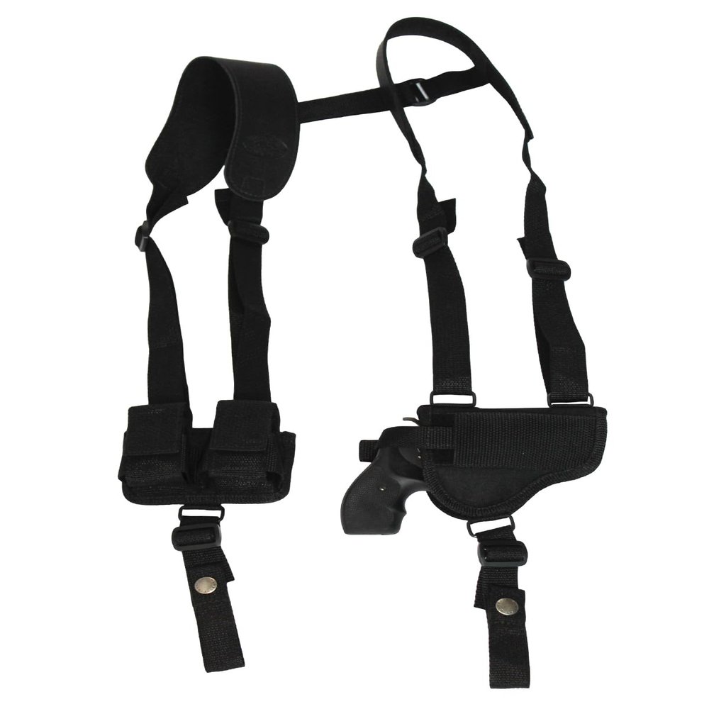 Barsony Horizontal Shoulder Holster w/Speed-Loader Pouch for COLT Diamondback Right