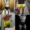 Muscle Alive Mens Bodybuilding Shorts 3" Inseam Cotton 5 Pcs Per Pack Size M view 2