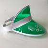 Yuanhe Green Poker Casino Visor - 5 Pack Las Vegas Dealer Costume Hat view 3