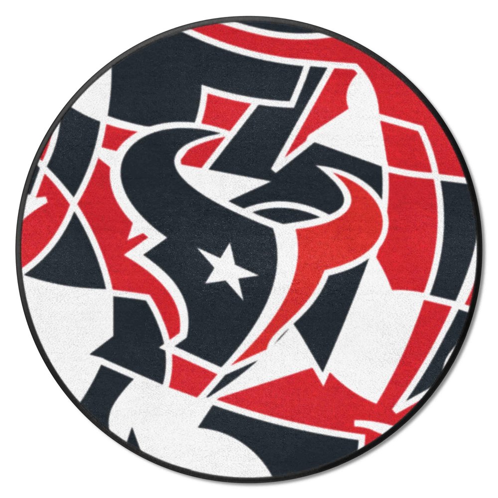 FANMATS NFL Houston Texans NFL-Houston Texansroundel Mat, Team Color, One Size