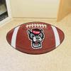 FANMATS 23980 NC State Wolfpack Football Rug - 20.5in. x 32.5in. | Sports Fan Home Decor Rug and Tailgating Mat - Wolf Head Primary Logo view 2