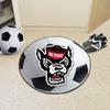 FANMATS 23981 NC State Wolfpack Soccer Ball Rug - 27in. Diameter - Wolf Head Primary Logo view 2