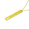 Stan-Deed Personalized Bar Necklace Name Plate with Cut Out Letters Custom Name Pendant Jewelry (Gold) view 2