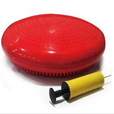 Thicken Yoga mat Pad Balance Pad Massage Point Fitness Equipment With Air Pump (red)