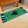 FANMATS 23217 NFL -Carolina Panthers Football Field Runner Rug - 30in. x 72in. Xfit Design view 2