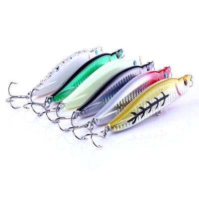 LENPABY 6PCS Jigs Fishing Lures Sinking Metal Spoons Micro Jigging Bait9.5CM/16G