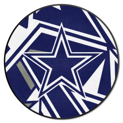 FANMATS 23250 Dallas Cowboys Roundel Rug - 27in. Diameter Xfit Design