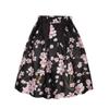 Women's Digital Print High Waisted A-Line Pleated Vintage Midi Skirts view 4