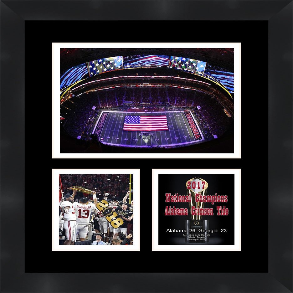 Frames By Mail Alabama Crimson Tide 2017 National Champions Framed Photo, 11 x 14