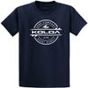 Koloa Surf Youth Thruster Surfboards Logo Heavyweight Tee-XS-Navy/w view 1