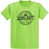 Koloa Surf Youth Thruster Surfboards Logo Heavyweight Tee-S-Lime/b view 1