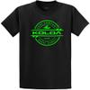 Koloa Surf Company Youth Thruster Surfboards Logo Heavyweight Tee - Medium - Black/Green view 1