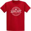 Koloa Surf Youth Thruster Surfboards Logo Heavyweight Tee-M-Red/w view 1
