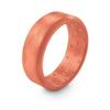 BULZi Wedding Bands, Massaging Comfort Fit Premium Silicone Ring with Airflow, Beveled Edge Design, Mens and Womens Rings, Breathable Flexible Work Safety (Rose Gold Beveled Size 7) view 1