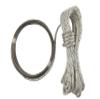 US Rigging Supply 3/16" X 50' Stainless Steel Wire-to-Rope Halyard Rope Kit (Black Tracer) Lightweight,Hypoallergenic | for Yacht, Sailboat, Flag Pole view 2