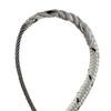 US Rigging Supply 3/16" X 50' Stainless Steel Wire-to-Rope Halyard Rope Kit (Black Tracer) Lightweight,Hypoallergenic | for Yacht, Sailboat, Flag Pole view 3