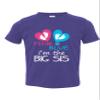 ALLNTRENDS Toddler T Shirt Pink Or Blue I'm The Big Sis Reveal New Born Sister (5/6, Purple) view 1