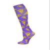 Hocsocx Blue Pizza Socks Performance Liner Moisture-Wicking Protection for Field Hockey, Ice Hockey, and Soccer view 1