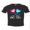 ALLNTRENDS Toddler T Shirt Pink Or Blue I'm The Big Sis Reveal New Born Sister (2T, Black) view 1
