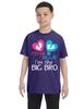 ALLNTRENDS Kids Youth T Shirt Pink Or Blue Im The Big Bro New Brother Reveal Tee (S, Purple) view 1