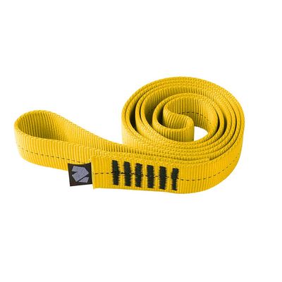 Notch Yellow 30 x 1 Heavy-Duty Stitched Nylon Circular Loop Runner for Medium Duty Choker Straps, Line Redirections and Miniature False Crotch Support, Tensile Strength: 6,519 lbs., 29kN (NNLR-30)