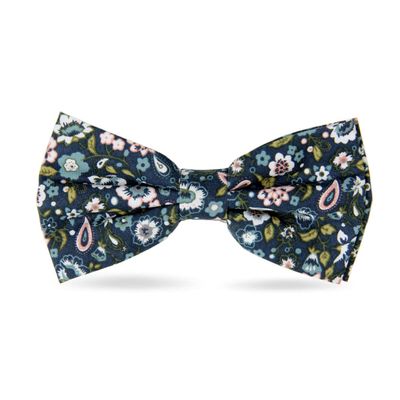 JESLANG Men's Cotton Bowties Printed Floral Neck Bow Tie