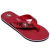FOCO San Francisco 49ers NFL Womens Sequin Flip Flops - S view 2