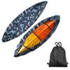 (2.6m-6m / 7.8-18ft) Durable Kayak Canoe Storage Cockpit Dust Cover- Waterproof UV Sunblock Shield Protector for 7 Sizes Range Fishing Boat/Kayak/Canoe/Paddle Board view 1