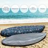 (2.6m-6m / 7.8-18ft) Durable Kayak Canoe Storage Cockpit Dust Cover- Waterproof UV Sunblock Shield Protector for 7 Sizes Range Fishing Boat/Kayak/Canoe/Paddle Board view 4