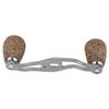 Fishing Reel Handle, Reel Handle Wood Knob Carbon Fiber Frame with Fittings Replacement Parts (Silver) view 4