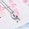 Oinsi Pet Remembrance Jewelry - Lovely Cat Stainless Steel Cremation Urn Necklace for Ashes (Black) view 3