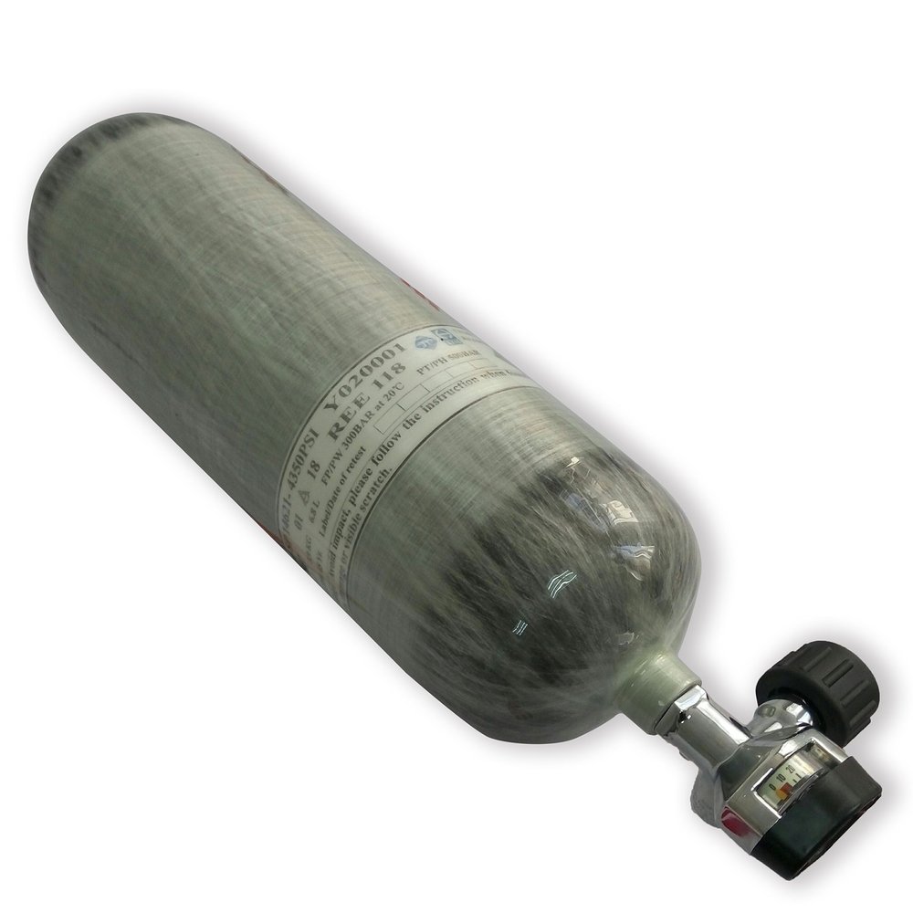 Acecare DOT 6.8L Carbon Fiber Hunting Tank in 4500 PSI Working Pressure with Valve