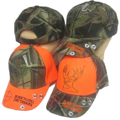 AES Born To Pull The Trigger Hunting Camouflage Camo Embroidered Cap Hat (TOPW)